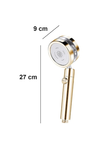 Mufunye Yüksek Basınçlı El Duşu, 360 Dönebilen, Su Tasarruflu, Abs Malzeme, Turbo Tasarım, Bakır Ve Pas Özgü, Ev/rv Uyumlu Diğer