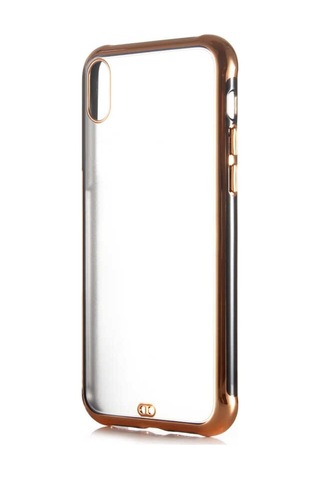 Apple Uyumlu iPhone XS Max 6.5 Kılıf Zore Voit Altın Renk Tasarımlı Kılı