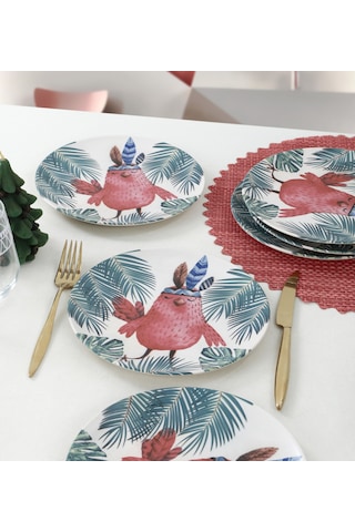 Keramika Baykuş Pasta Tabağı 20 Cm 6 Adet - 17718