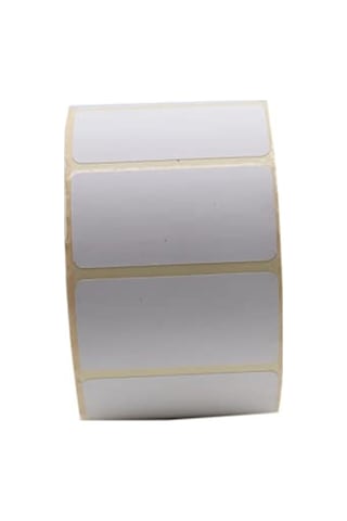 Lamine Termal Etiket 60mm X 30mm Ruloda 1500 Adet 40mm Kuka Çapında Direk Termal Transfer Etiketi 10