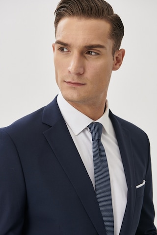 AC&Co / Altınyıldız Classics Erkek Slim Fit Dar Kesim Mono Yaka Takım Elbise Lacivert