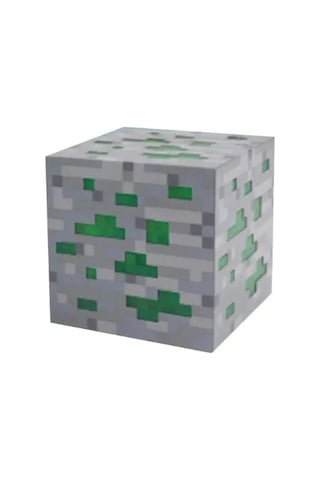 Minecraft Cevheri Taşınabilir Şarjlı Yeşil Pilli Led Gece Lambası Yeşil