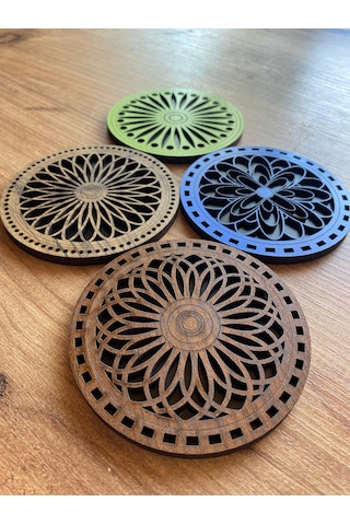 8'li Büyük Boy Ve Küçük Boy Ahşap Nihale Seti 5