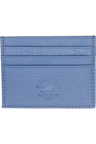 West Polo Hakiki Deri Bol Kartlıklı Unisex Kartlık Wpt041 MAvi Mavi