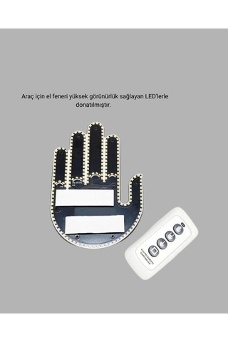 Kompakt Tasarımlı Led Jest Işığı - Selam Ve Teşekkür Modları Çok Renkli