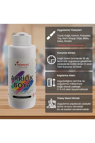 Açık Pembe Akrilik Boya 120 Ml