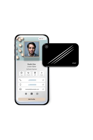 Lineer Dijital Nfc Digital Business Card - Nfc Dijital Kartvizit - Vcard001