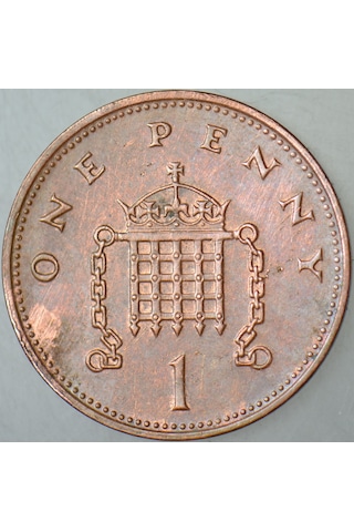 Birleşik Krallık 1 Penny 1996 Kraliçe Iı. Elizabeth. İngiltere.