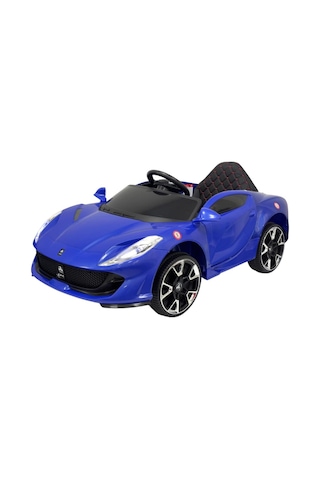 Favori Gt 12v Vitesli Işıklı Sesli Bluethooth Destekli Emniyet Kemerli Akülü Araba Lacivert