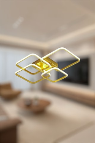 Ey Shop Eskitme 4 Lü Kare Model 3 Renk Led Avize Eskitme Gold