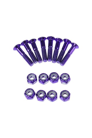 Pazly Suntek 8 Adet Yedek Longboard Kaykay Kamyon Donanım Seti - Mor Mor