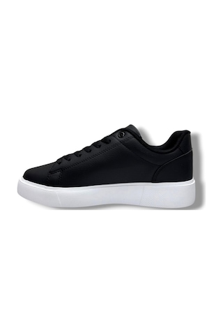 Best Of 2083-26 Baskı Deri Anatomik Erkek Sneaker Siyah Beyaz