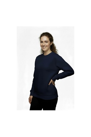 Lyvean Bisiklet Yaka 3 İplik Penye Sweatshirt Lacivert
