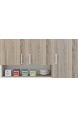 Kenzlife hazır mutfak mirena22 crd 060*120*22 mutfak banyo dolabı kapaklı raflı