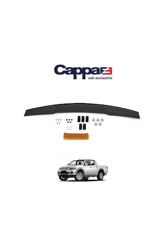 Cappafe Mitsubishi L200 Ön Kaput Koruma Rüzgarlık 4Mm Abs 07-1