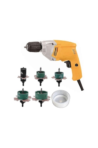 Alçıpan Delik Delme Seti 50x80x3 Downlight Delik Testeresi Kesici Matkap Ucu Delik Kesici Diğer