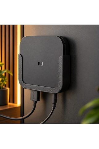 Veriqo 3d Mi Tv Box S Uyumlu Vidalı Duvar Askı Aparatı Tv Box Duvar Tutucu Organizer