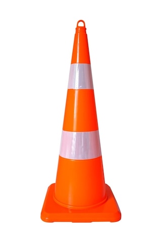 Pvc Trafik Konisi 90 Cm Çift Reflektifli Trafik Dubası N11.483