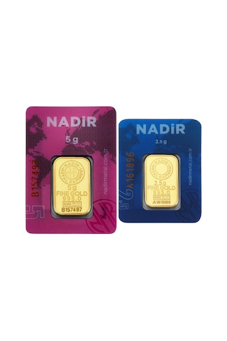 Tuğrul Kuyumculuk 7.5 Gram 24 Ayar Külçe Altın 5 + 2.5 G