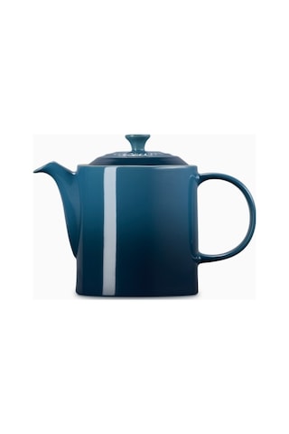 Le Creuset 4 Fincan Kapasite Şık Tasarım Büyük Seramik Demlik Çaydanlıklar Koyu Turkuaz