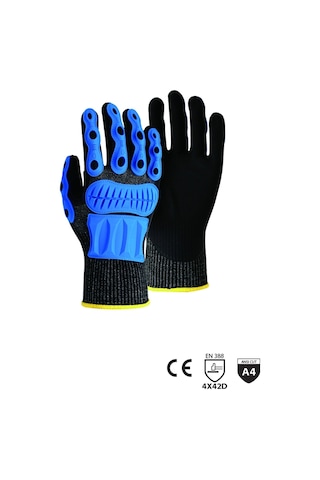 İş Eldiveni Hanvo Kesilmeye Dirençli Darbe Emici Eldiven