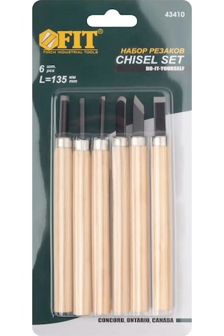 Fıt Fınch Industrıal Tools Fıt Ahşap Oyma Dolapları L 135 Mm 6'lı Set, Bilenmiş 162347963