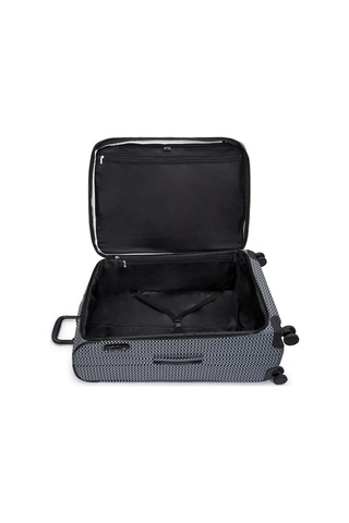 Kıplıng New Youri Spin L Büyük Boy Tekerlekli Valiz Siyah Sıgnature Prınt