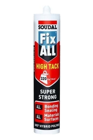 Soudal Fixall High Tack Montaj Silikonu Korniş Yapıştırıcı Beyaz 290 ML Soudal Fixall High Tack Montaj Silikonu Korniş Yapıştırıcı Beyaz 290 ML