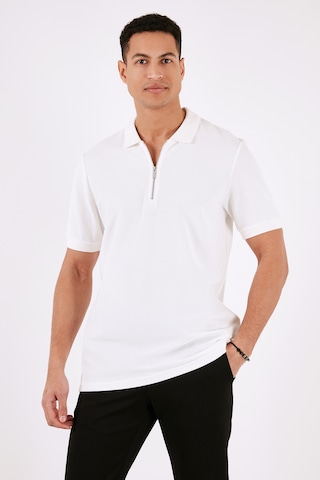 Buratti Pamuklu Regular Fit Yarım Fermuarlı 3'Lü Paket Erkek Polo Yaka T Shirt 5902434S3 Ekru-Vizon-Mavi