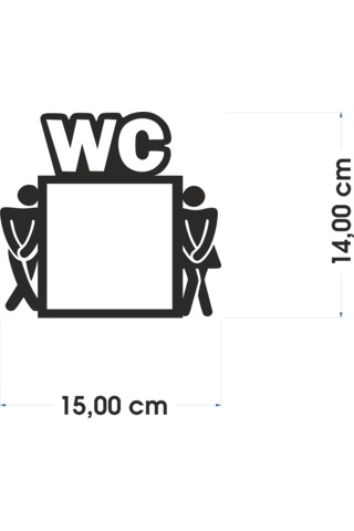 Wc Tuvalet Priz Çerçevesi Mdf Duvar Dekorasyon Ürünü