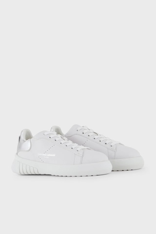 Emporio Armani  Bayan Ayakkabı X3X187 XN850 M696 BEYAZ-GÜMÜŞ Gümüş