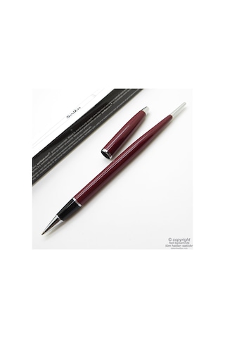Scrikss 17 Tükenmez Kalem - Masa Kalemi - Silver Bordo