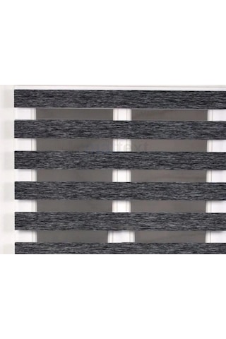 Antrasit Bambu Zebra Perde Antrasit