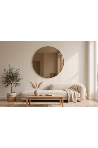 76 X 76 Yuvarlak Bronz Ayna