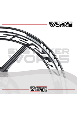 Yamaha Yzf-r25 Jant Sticker Dış Ve İç Set Sticker Jant Şeridi Beyaz