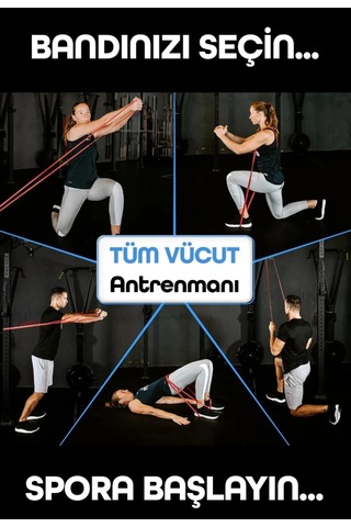 15 Kg Kırmızı Barfiks Direnç Bandı Orta Sert Kas Geliştirme Pilates Fitness Lastiği Kırmızı