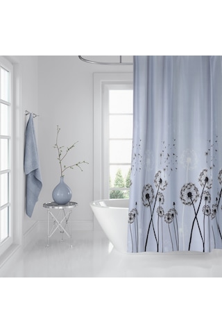 Karahindiba Çift Kanat Banyo Duş Perdesi 2x120x200 CM Çok Renkli