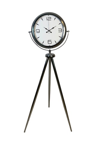 Büro Ev Ofis Dekoru İçin 150x45cm Krom Metal Legacy Tripod Ayaklı Saat Diğer