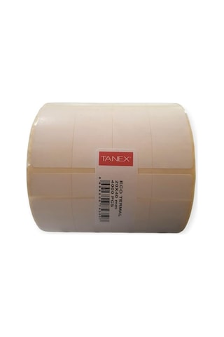 Tanex Eco Termal Etiket 20x40 Bitişik 4 Lu 25mm 4000 Adet/rl 50