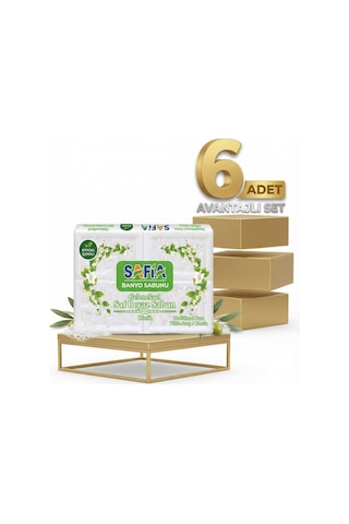 Safia Beyaz Banyo Sabunu 6x600 Gr Diğer