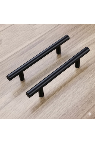 Keijo Siyah 224mm Paslanmaz Kulp Mobilya, Dolap Kulbu, Kulp Modeli Mat Siyah