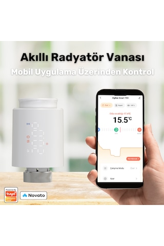 Zigbee Termostatik Akıllı Vana Kontrolcüsü Tuya Uyumlu