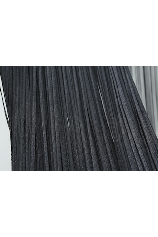 Düz İp Model 180 Cm En 280 Cm Boy Antrasit Renk Hazır İp Perde Antrasit