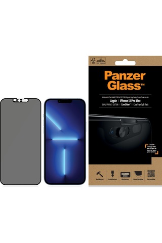 Panzerglass Camslider Apple Uyumlu iPhone 13 Pro Max Köşeden Tam Koruma Gizli/hayalet Çerçeve Aparatlı Ekran Koruyucu