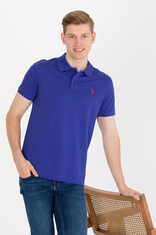 U.S. Polo Assn. Erkek Mavi Basic Polo Yaka Tişört 50262933-VR212