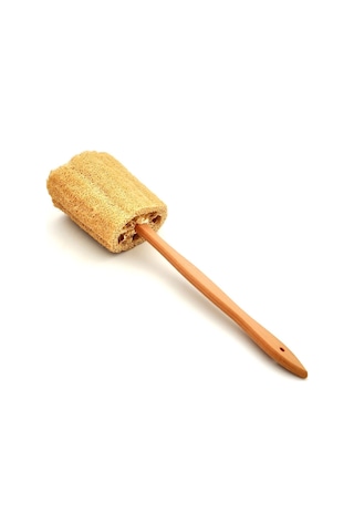 Ahşap Saplı Doğal Kabak Lifi Sırt Fırçası 8 x 40 CM