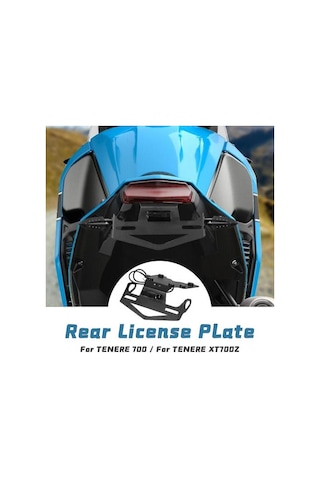 Tenere 700 Plaka Tutucu Kuyruk Düzenleyici Çamurluk Eliminatörü Led Işık Yamaha Tenere700 Ralli Xtz700 T7 Xt700z 2019 2020 2021
