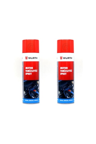 2X Würth Motor Temizleyici Sprey 500 Ml Su Gerekmez