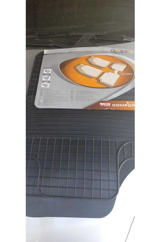 Comfort Şaft Üstlü Kauçuk Paspas Siyah Universal Dizayn Kauçuk Paspas Takım 5 Parça/1.kalite