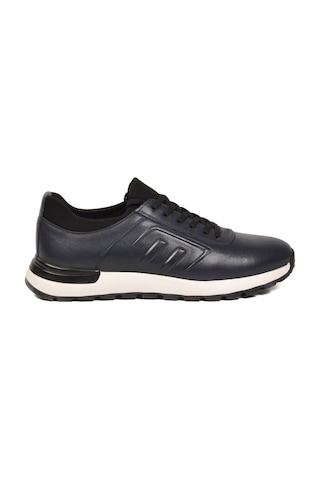 Voyager Erkek Lacivert Hakiki Deri Casual Ayakkabı Bağcıklı Rahat Konfor Tabanlı Sneaker M294 M